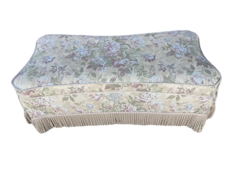 Floral Ottoman With Beautiful Trim