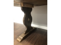 Rustic Hardwood Large Trestle Table