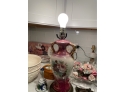 Vintage 1950s Trophy Porcelain Lamp