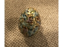 Decorative Metal Carved Egg From Beijing (NA)