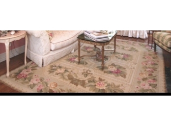 Lovely Needle Point Area Rug 8 X 10