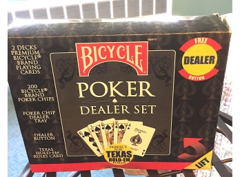 Poker Dealer Set By Bicycle In Box (ph)