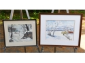 Jim Daigle Winter Scene Watercolor & Other (CTF10)