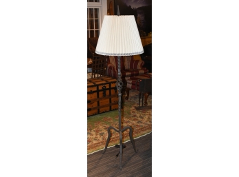 (updated Shade) Wrought Iron Floor Lamp (CTF10)