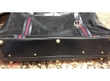 Vintage Authentic Gucci Suede And Leather Suitcase