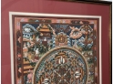 Framed Asian Thangka Painting
