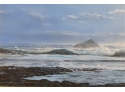 Oil On Board, Coastal View Titled Blue Sea, Frank Magsino (CTF10)