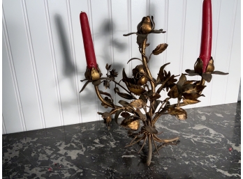 Brass Bouquet Form Candle Holder (CTF10)