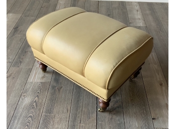 Leather Ottoman -Whittemore And Sherrill