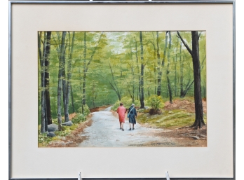 Eliot Batchelder Watercolor, Walk In The Woods (CTF10)