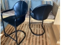Pair Of Leather Counter Chairs (CTF10)