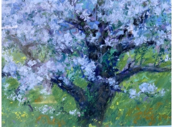 Pastel And W/C, Blooming Trees In Spring, Americo DiFranza (CTF10)