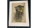 Brandstatter , 20th C. Abstract Print With Cat (CTF10)