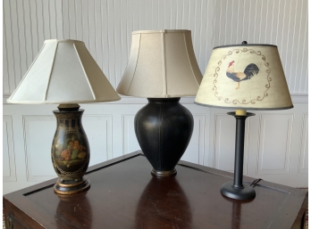 Three Modern Table Lamps (CTF20)