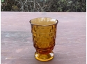 Amber Daisy Goblets And Frosted Amber Glasses (CTF10)