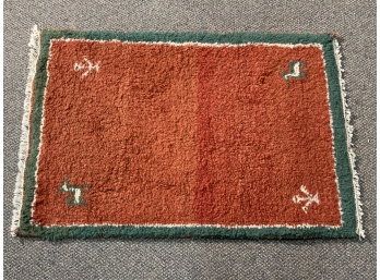 High Pile Brightly Colored Scatter Rug