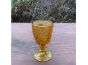 Amber Daisy Goblets And Frosted Amber Glasses (CTF10)