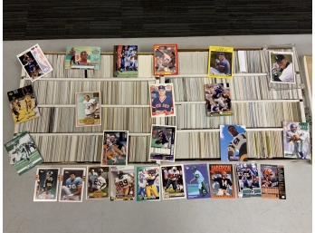 Massive Collection Of Football And Baseball Cards