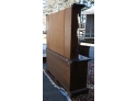 Ethan Allen Pine Mirrored-back Dressing Cabinet Along With Two-piece Armoire And Oriental Rug (CTF50)