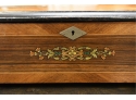 Antique 6 Tune Music Box, Inlaid Rosewood Case (CTF10)