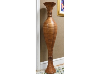 Davoud Khosravi Signed Large Floor Standing Artisan Made Cherry Urn/vase  (CTF10)
