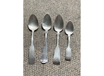 Four Coin Silver Spoons