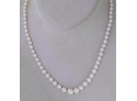 Cultured Pearl Necklace With 18k Gold Clasp
