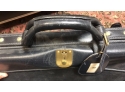 Vintage Authentic Gucci Suede And Leather Suitcase
