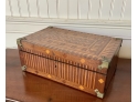Antique Inlaid Dresser Box With Costume Jewelry (CTF10)