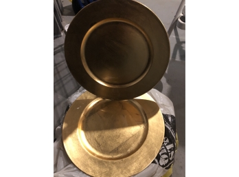 Lot Of Gold Plates