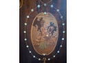 Art Nouveau Chair With Inlaid Wood Lady And Mother Of Pearl