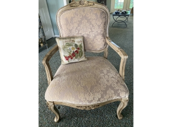 Accent Chair - Beige Paisley Print