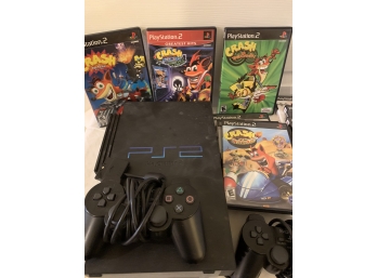 PS2 Game Console, Controllers And Games