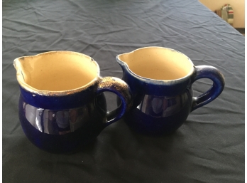 Set Of 2 Ceramic Creamers