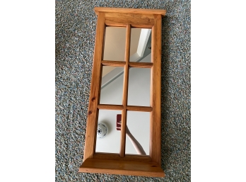 Wood Shelf Mirror 14x33