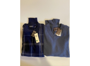 2 NWT Mens Cashmere Sweaters