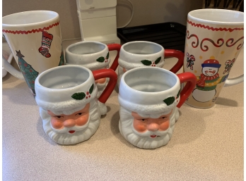 Collection Of Christmas Mugs