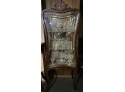 Antique Wood With Mother Of Pearl Curio