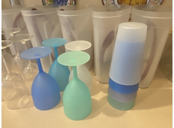 Plastic Storage Bins And Goblets