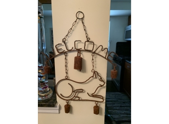 Hanging Metal Welcome Sign
