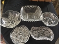 Set Of 5 Glass Bowls And Dishes
