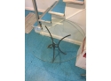 Round Glass-Top Coffee Table