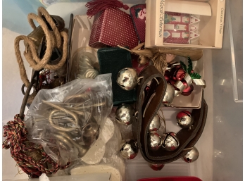 Lot Of Christmas With Bells And Wall Decor.