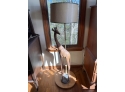 Carved Wood Giraffe Lamp