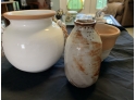 Lot Of 3 Clay Containers