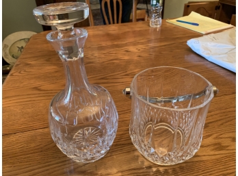 Decanter And Ice Bucket