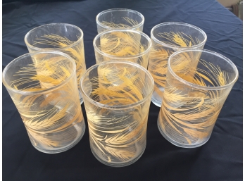 Set Of 7 Vintage Juice Glasses