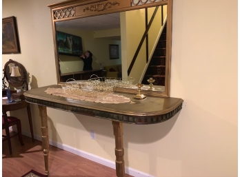 Wall Table And Mirror