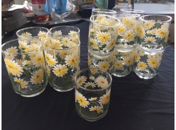Vintage Flower Glasses