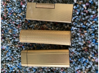 Gold Tone Lighters (1 Is Cartier)
